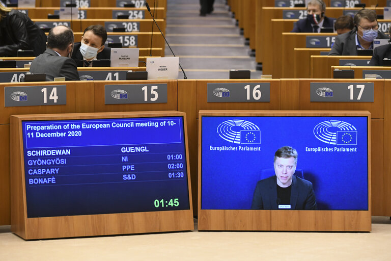 Fotografie 47: EP Plenary session - Preparation of the European Council meeting of 10-11 December 2020