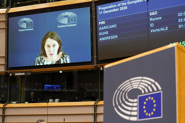 Fotografie 32: EP Plenary session - Preparation of the European Council meeting of 10-11 December 2020