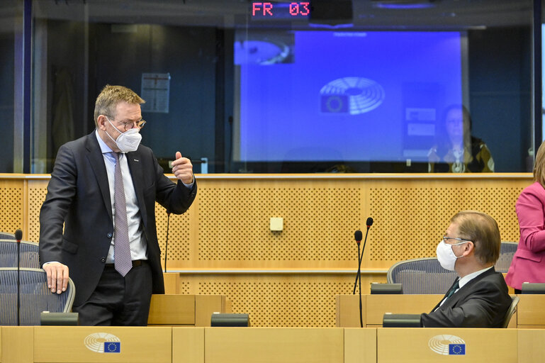 Fotogrāfija 26: Meeting of the EP Conference of Presidents on MFF 21-27 and Own resources