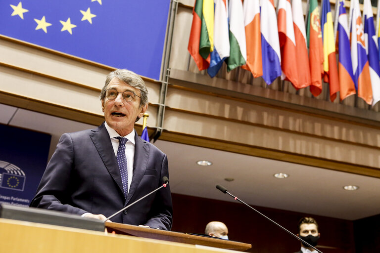 EP Plenary session- Opening statement of David SASSOLI - EP President