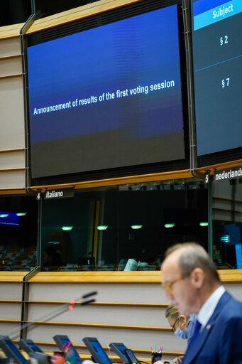 EP plenary session- Announcement of results of the first voting session