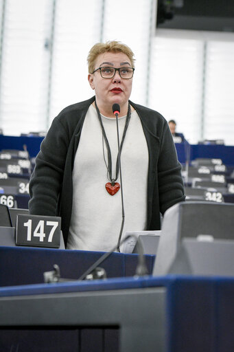 Fotagrafa 6: Sirpa PIETIKAINEN in the EP in Strasbourg