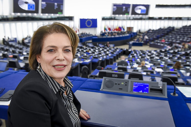 Fotagrafa 1: Daniela RONDINELLI in the EP in Strasbourg