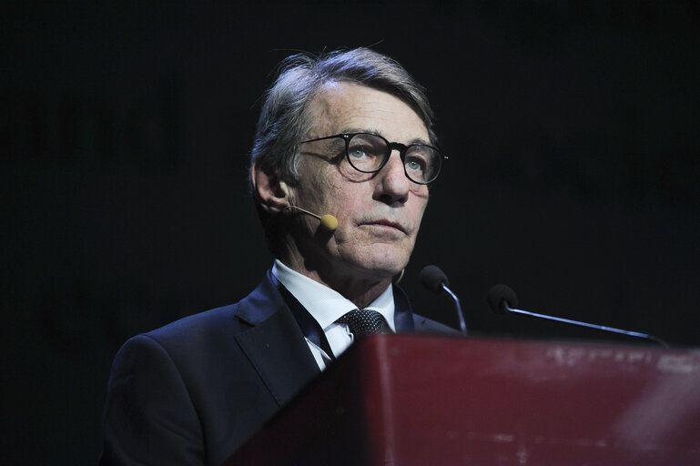 David SASSOLI, EP President, attends a debate at the symposium “The Good Algorithm? Artificial Intelligence, Ethics, Law, Health”