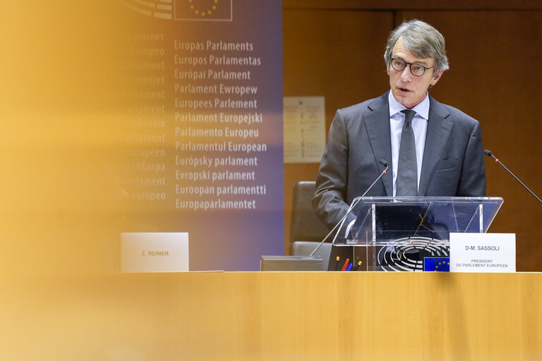 Fotografija 2: Opening of the European Parliamentary week on EU economic governance from Parliamentary perspective