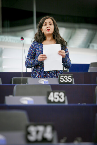 Leila CHAIBI in the EP in Strasbourg