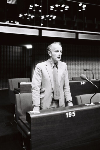 Foto 2: The delegue Lord Wayland KENNET during a session in Strasbourg in October 1978.