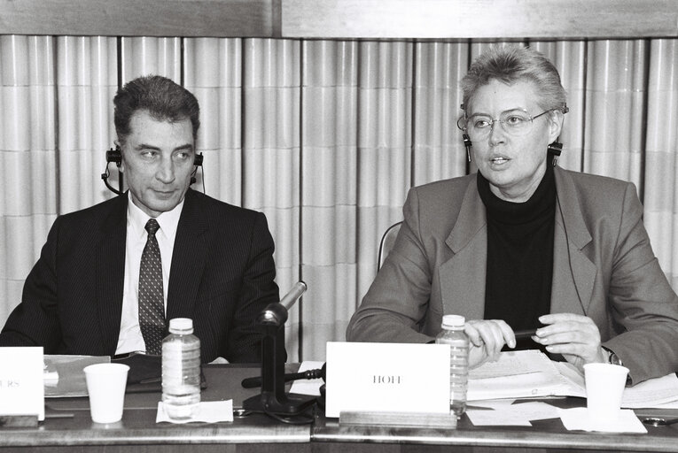 Fotografi 1: Meeting with the Soviet Ambassador at the EP in Strasbourg - February 1991