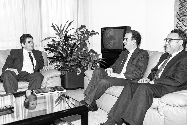 Enrique BARON CRESPO - EP President meets with Jorge SAMPAIO, Secretary General of the Socialist Party at the European Parliament in Strasbourg