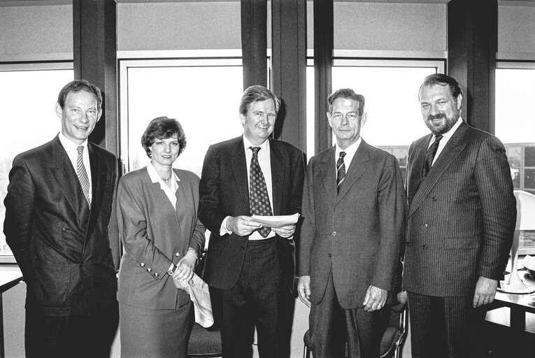 Visit of former King Michael I of Romania at the European Parliament in Strasbourg