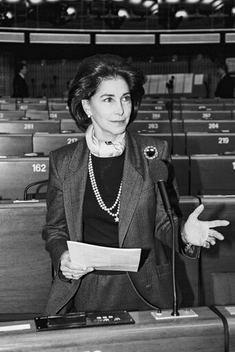 Suriet 1: Portrait of Patricia RAWLINGS at the EP in Strasbourg