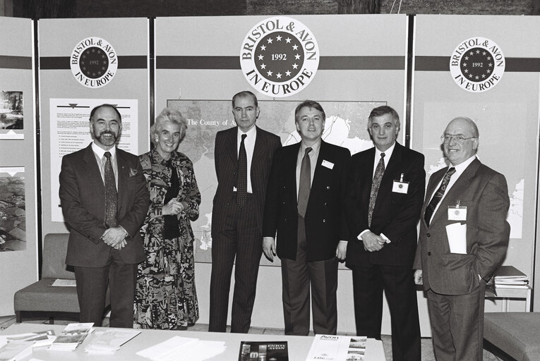 Promotion stand for the cities of Bristol and Avon in Strasbourg