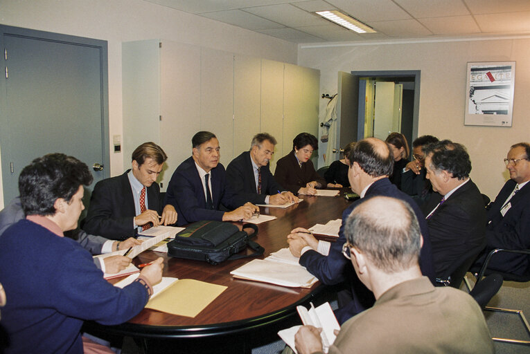 Fotografia 1: Meeting in the European Parliament in Brussels