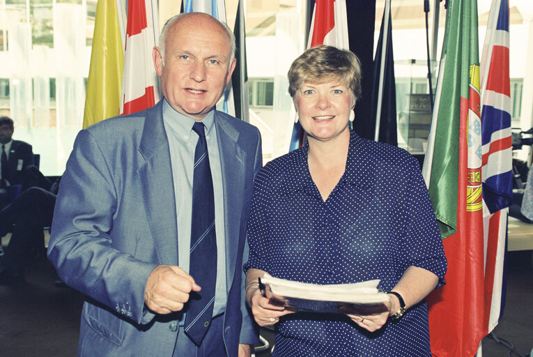 Foto 1: The MEP Michael McGOWAN in Strasbourg in July 1994.