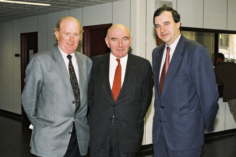 Fotografija 1: Irish EPP MEPs meets with guests at the European Parliament in Brussels