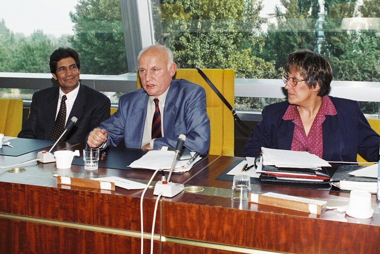 Meeting at the European Parliament in Strasbourg