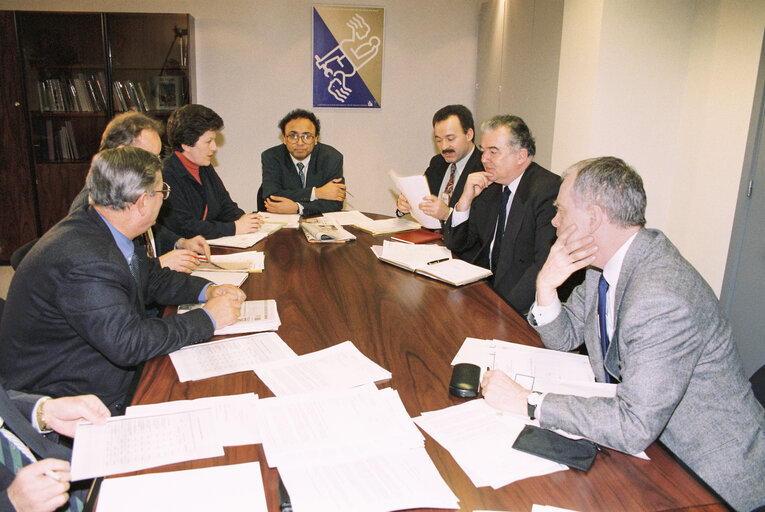 Photo 1: Meeting of British members of PSE at the EP in Brussels