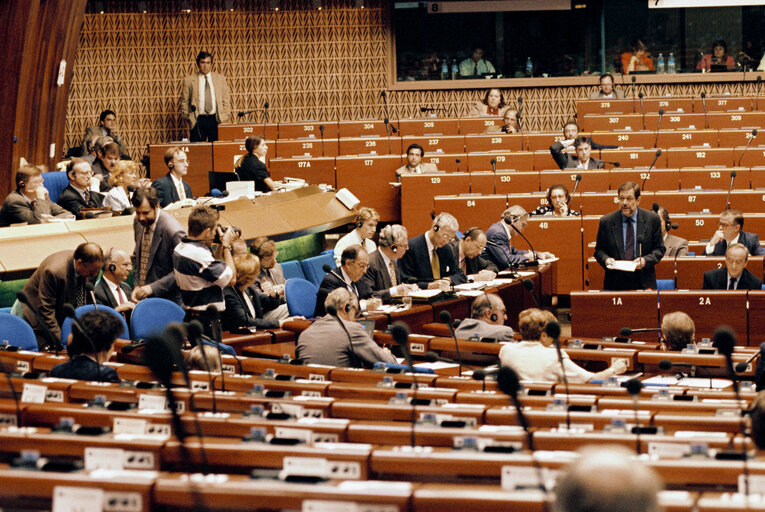 Billede 1: Plenary session in Strasbourg.Spanish Presidency of the EU