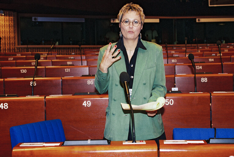 Speech of Karin JONS during Plenary session in Strasbourg