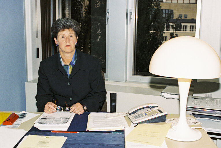 Foto 5: MEP Agnes SCHIERHUBER at the European Parliament  in Strasbourg