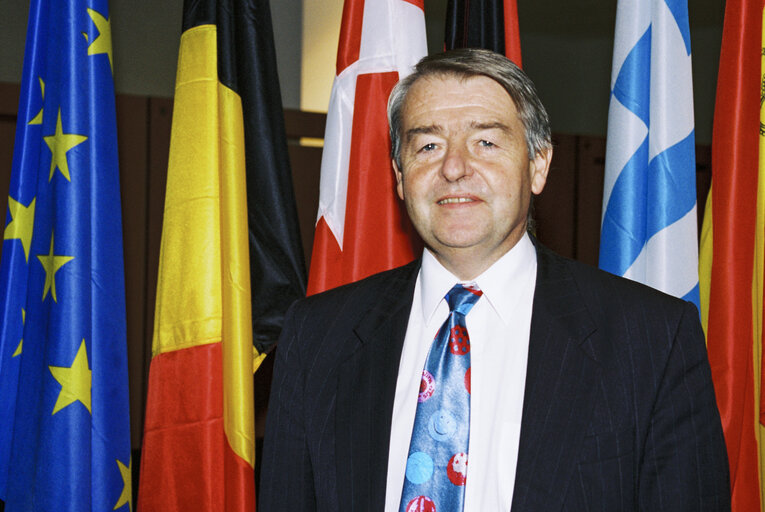 Portrait of MEP Allan MACARTNEY in Brussels