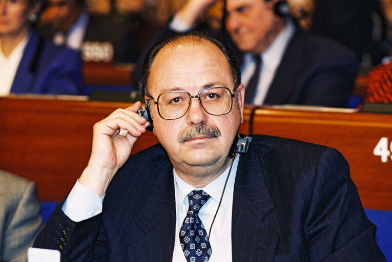 Valokuva 1: MEP Pietro Antonio DI PRIMA attends a plenary session in Strasbourg