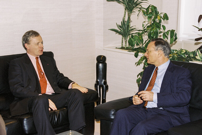 Fotografia 1: EP President - Klaus HANSCH meets with president of the council of the Brussels-Capital Region