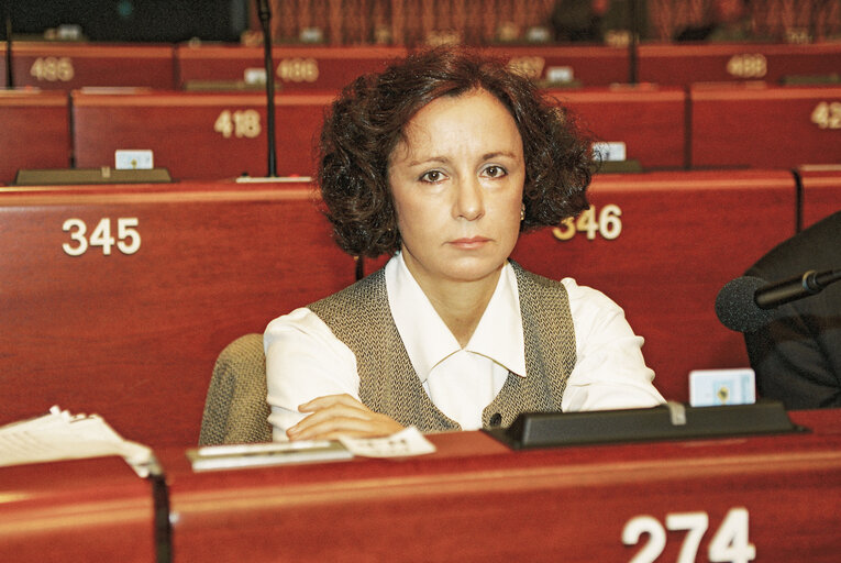 Foto 1: MEP Ana PALACIO VALLELERSUNDI in plenary session in Strasbourg