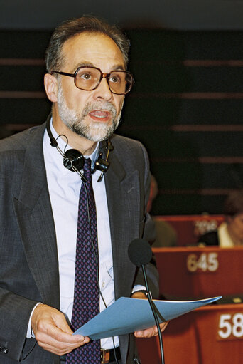 Foto 1: mep Dominique SOUCHET during the plenary session at the European Parliament in Brussels.