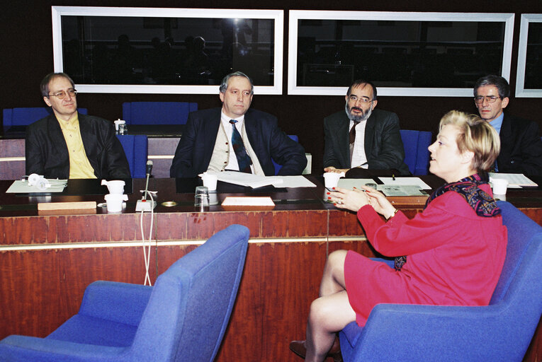 Valokuva 1: Meeting at the European Parliament in Strasbourg