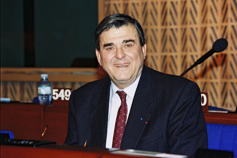 MEP Jacques DONNAY in Plenary Session at the European Parliament in Strasbourg