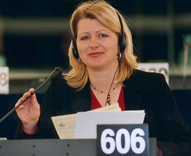 Fotagrafa 1: MEP Karin SCHEELE at the EP in Strasbourg.