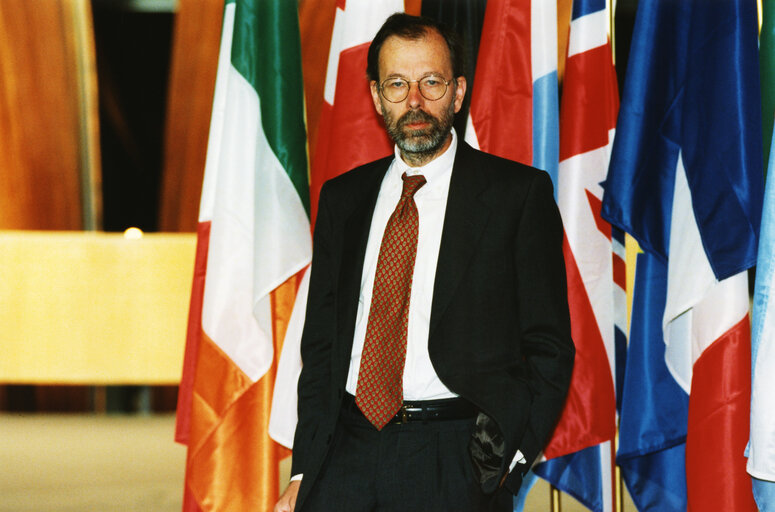 Fotagrafa 1: Portrait of Gianno TAMINO at the EP in Strasbourg.