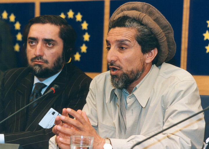 Fotografie 12: Visit by Ahmed Shah MASSOUD, Commander of the Anti-Taleban forces in Afghanistan to the European Parliament in Strasbourg -