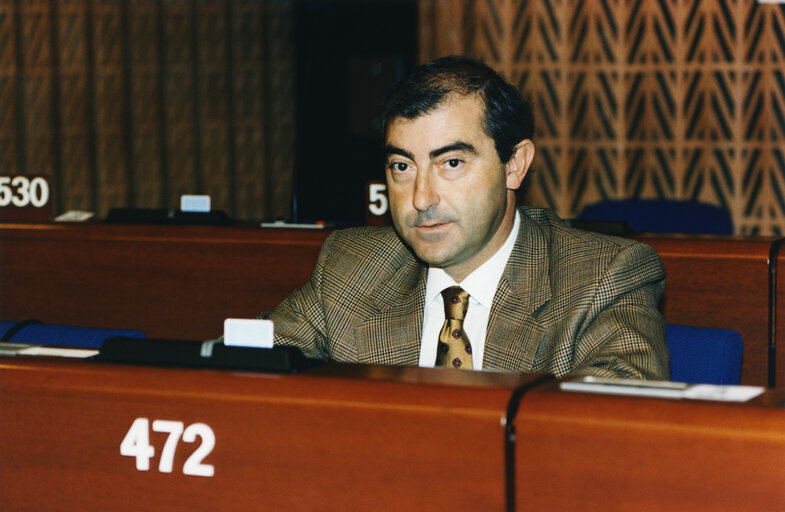 Alfonso NOVO BELENGUER in plenary session in Strasbourg.