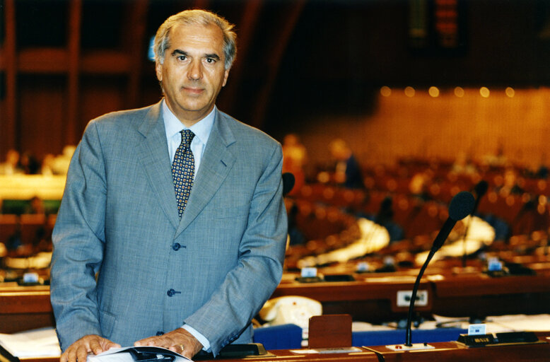 Photo 1: Giacomo SANTINI at the EP in Strasbourg.