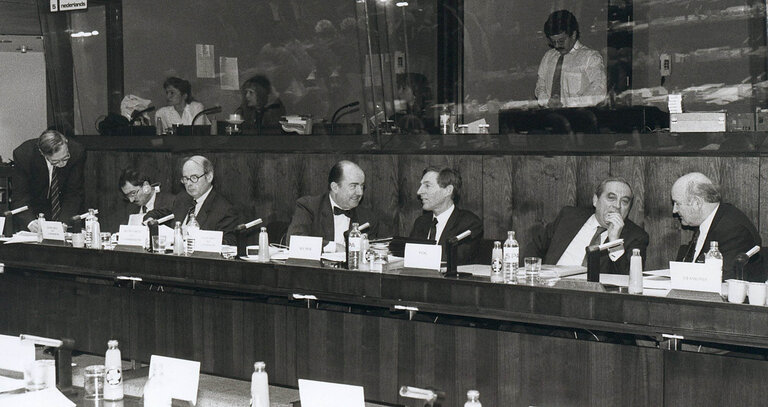 Fotografi 1: Visit of the President of the Bundesbank to the EP in Strasbourg.