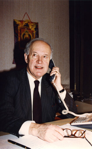 James MOORHOUSE in his office