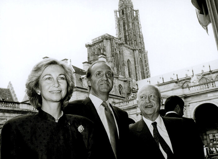 Fotografi 1: Official Visit of the King of Spain to the EP in Strasbourg.