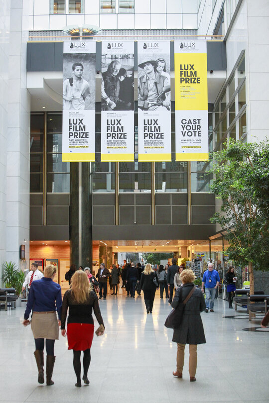 Lux Prize 2012 Poster in the European Parliament building