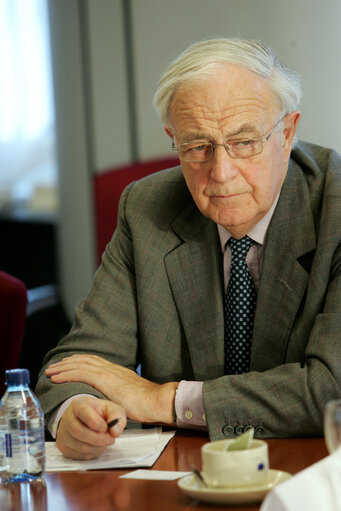 Photo 2: MEP John PURVIS attends a meeting in Brussels