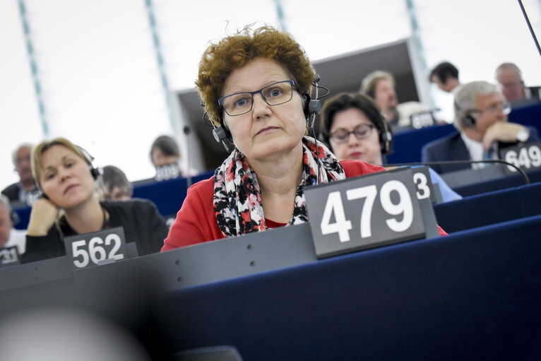 Fotagrafa 9: Maria HEUBUCH in the EP in Strasbourg