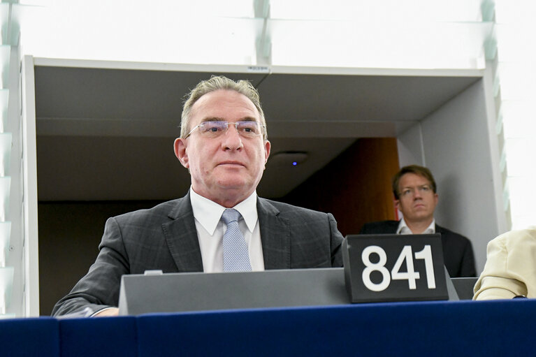 Photo 7: Iuliu WINKLER in the EP in Strasboourg