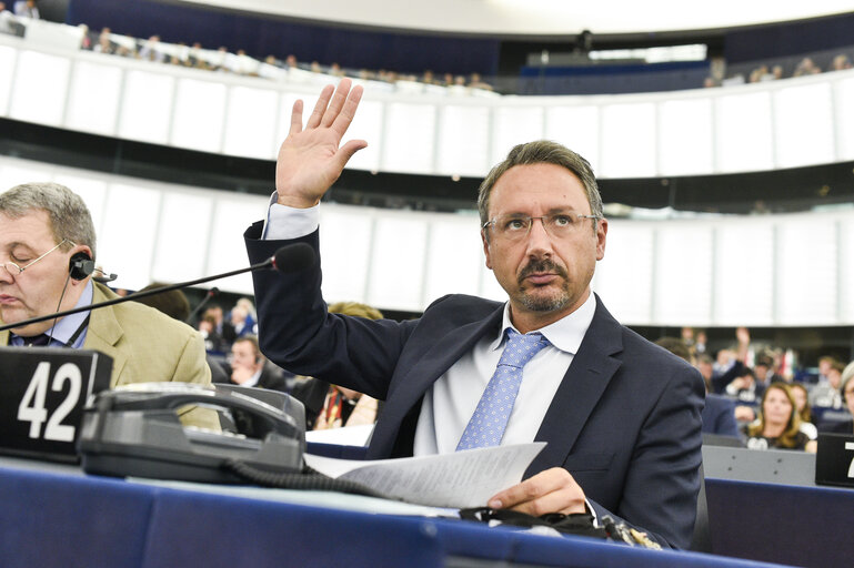 Fotogrāfija 16: EP plenary session - Votes followed by explanations of votes