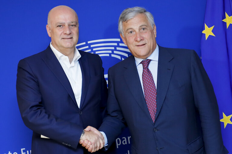 Antonio TAJANI - EP President meets with mayor of Avezzano