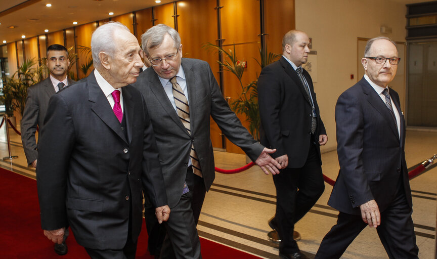 Photo 1: Prime minister of Israel visits the European Parliament in Brussels