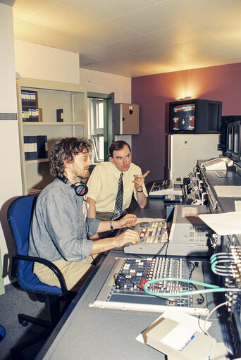 Fotografia 1: Audiovisual Unit at the European Parliament in Strasbourg