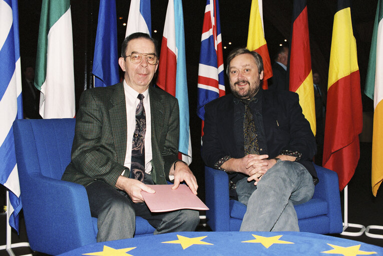 Nuotrauka 1: Danish MEPs Niels Anker KOFOED and John IVERSEN