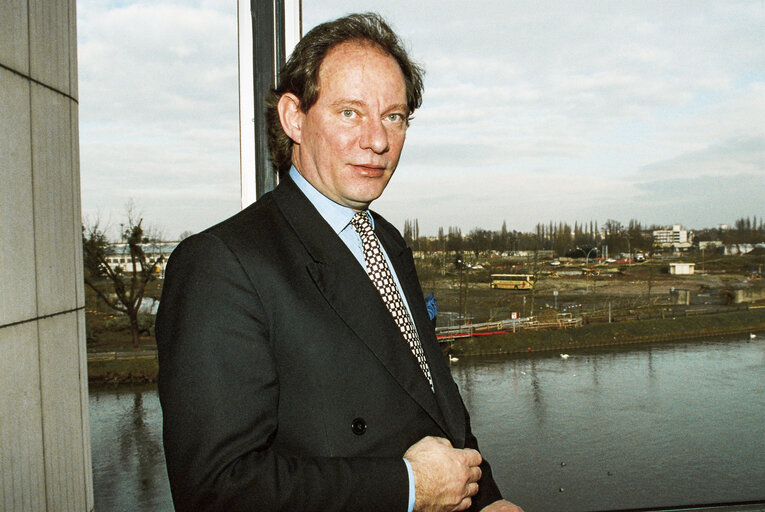 MEP Edward McMILLAN SCOTT at the European Parliament in Strasbourg