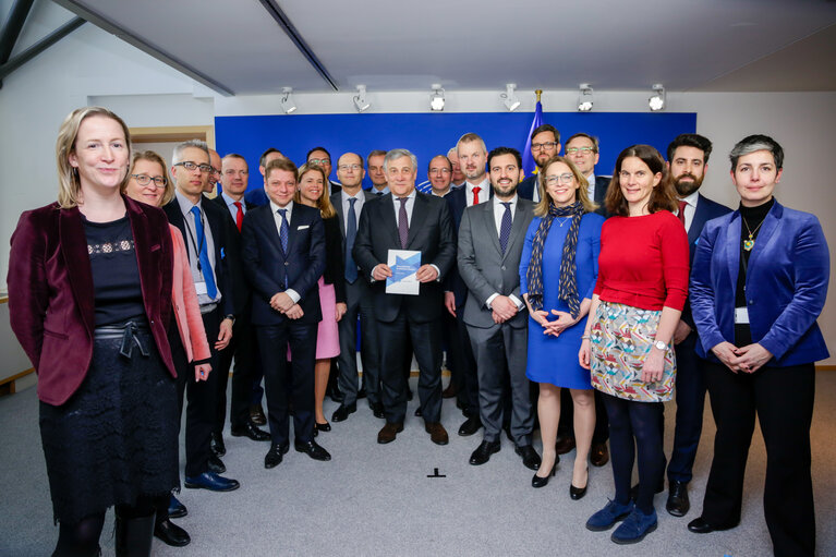 Antonio TAJANI - EP President meets with a delegation of Coalition #Industry4Europe